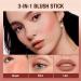 Rosarden Waterproof Cream Blush Stick for Cheeks - Matte Smooth Pink Blush for Face Makeup - Smudge Proof Blush for Women - Buy Online on GoSupps.com