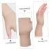 GLEAVI 2 Pairs Fingerless Compression Gloves - Pressure Wrist Support & Thumb Brace for Pain Relief - Nylon Khaki Wrist Sleeves - Buy Online on GoSupps.com