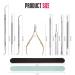 FANDAMEI Professional Nail Cuticle Tools Kit - Cuticle Nippers, Pusher Cutter, Ingrown Toenail File, Nail File, Buffer - 14 Piece Set - Buy Online on GoSupps.com