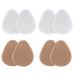 6 Pairs Felt Foot Pads Cushions Metatarsal Pads Ball of Foot Cushion Invisible Forefoot Pad Self Adhesive Shoe Inserts Insoles for Women Men