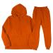 Hanxiulin jogging suit men's sports clothing jogging pants training suit house suit autumn and winter leisure clothes sports pants and training jacket orange XL