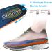 2 Pairs PU Memory Foam Insoles for All-Day Comfort - Shock Absorbing & Cushioned Boot Insoles for Men & Women | Size 11 Women / 9 Men - Orange - Buy Online on GoSupps.com