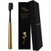 Z-VAPRESS Gold Ceramic Travel Toothbrush - Luxury Golden Plated Design + 2 Bonus Soft Silicone Replacement Heads - Buy Online on GoSupps.com