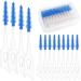 160pcs Interdental Brush Toothpicks Soft Silicone Toothpicks(160pcs blue) 160pcs Blue