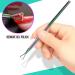 FANDAMEI Double End Cuticle Pusher Gel Nail Polish Remover Kit | Metal Scraper for Acrylic & Gel Polish Removal | Manicure Pedicure Tool for Salon & Home Use - Buy Online on GoSupps.com