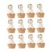 Eid Mubarak Cupcake Topper sticks glitter Eid decoractions the pascel