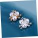 NUOBESTY 20 Pcs Embellishments Button Wedding Decoration Flatback Rhinestones Crystal Ab Rhinestones Flower Decor Crystal Flower Buttons Flatback Embellishment Rhinestone Button Bead Pearl As Shown medium - Buy Online on GoSupps.com