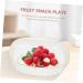 Anneome Kitchen Dried Serving Bowl Dessert Plastic Container Candy Fruit Household Food Storage Reusable 23.5X23.5X6CM White - Buy Online on GoSupps.com