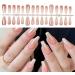 AJTUTUS French Tip Press on s Long False s Fake s Full Cover Stick on s for Women and Girls - Buy Online on GoSupps.com