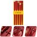 5 Pairs Flatware Japanese Sticks Style Utensils Valentines Stick Korean Frying Reusable Tableware Home Day Wooden Kitchen Chinese Eating Favors for Cooking Creative Chopsticks Kitchenware Rojo - Buy Online on GoSupps.com