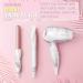 FoxyBae Mini Travel Hair Dryer - Professional Salon Results - White Marble & Rose Gold - Buy Online on GoSupps.com
