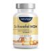 MSM capsules - 365 vegan capsules - laboratory tests 1600mg methylsulfonylmethane (MSM) per daily dose - 99% pure MSM powder - high -dose & without additives 365 pieces (1 Pack)