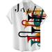 BEUU Men's Casual Short Sleeve Hawaiian Shirt with Jazz Music Print - Regular Fit Beach Top for Summer - Activewear for Swimming and Bodybuilding - Buy Online on GoSupps.com