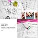 Nail Art Practice Book Beginner Manicure Training Drawing Cards Easy to Clean 12 Sheets - Buy Online on GoSupps.com