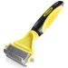 Morpilot Dog Brush Cat Brush Grooming Comb 23+12 Double Sided Undercoat Rake Dematting Deshedding Tool for Long Hair Pets Cat Dog Slicker Shedding Brushes Efficiently Reduces Hair Loss by up to 90% Yellow