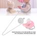 Bling Diamond Crown Pacifier Set with Chain Clip - Luxury Silicone Infant Nipple for Newborn Baby - Pink M Size Universal Pacifier - Buy Online on GoSupps.com