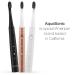 AquaSonic Pulse Ultra Whitening Electric Toothbrush with Activated Charcoal Bristles - 3 Modes, Smart Timers, 45-Day Battery Life - Midnight Black - Buy Online on GoSupps.com