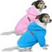 Hualisiji dogs hoodie big dog dogs sweatshirt warm and light with a soft texture easy to wear and light colors (3xl pink+blue) 3xl 2PCs pink+blue