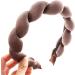amangul Braid Headband VelvetHeadband Sponge Headband Hair Hoop Spa Headband Wash Face Skincare Headband Makeup YogaSweatband(Coffee) - Buy Online on GoSupps.com