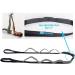 AZURELIFE 11-Loop Half Elastic Stretch Strap for Yoga, Physical Therapy & Dance - Gray | Instruction Guide Included - Buy Online on GoSupps.com