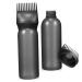 OUNONA 2 pi ces Lot de Bouteilles Applicatrices pour Coloration Capillaire avec Peigne Int gr Bouteille Noire et Durable PP Pratique pour Shampooing et Huile Usage Salon et Personnel