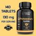 Potassium Iodide Tablets 130mg - Short Term Health Dose - 140 Tablets - Buy Online on GoSupps.com