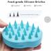 FREATECCH CHAUT Massage Brush - Wet & Dry Silicone Shampoo Hair Brush for Scalp Peeling Head Massage Dandruff Control & Hair Growth | Light Blue - Buy Online on GoSupps.com