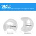 Silicone Pinky Toe Separators - Translucent Gel Spacers for Overlapping Toes - Small Toe Protectors for Correcting Alignment - Buy Online on GoSupps.com