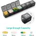 TookMag Large Monthly Pill Organizer - 28 Day Pill Box by Week - Dust-Proof Container - Black - Buy Online on GoSupps.com