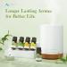 ASAKUKI Essential Oils Set Starter Kit - Top 6 Aromatherapy Oils for Diffusers - Lavender, Eucalyptus, Lemongrass, Tea Tree, Sweet Orange, Peppermint - 60mL Gift Set - Buy Online on GoSupps.com