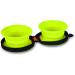 Petmate Silicone Duo Travel Bowl 1.5 Cup - Navy Blue/ Go Go Green - Buy Online on GoSupps.com