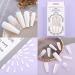 Shop Bohen Long Coffin False Fingernails - White Star Ballerina Glossy Acrylic Press-On Nail Tips (24pcs) for Women & Girls - Buy Online on GoSupps.com