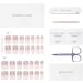DANNI & TONI Soft Gel Nail Wraps - 28 Semi Cured Salon-Quality Stickers Set in Champagne Kiss - French Manicure Stickers - Buy Online on GoSupps.com