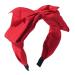 Bow HeadBands for Women Girls Big Bow Decor Hair Hoop  Drnytunk Women Headbands Knotted Turban Headbands Top Knot Hair Band Bows Hair Accessories Red