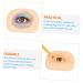 IWOWHERO Practical Eye Skin 1 Set Makeup Practice Skin Eyeshadow Fake Skin Eye Makeup Training Skin Exercise Board Make up 3D - Buy Online on GoSupps.com