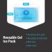 IceWraps 3x5 Soft Flexible Gel Ice Pack for Wrist, Toothache, Ankle & Knee - Reusable Hot/Cold Therapy - Pack of 6 - Buy Online on GoSupps.com