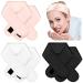 6 Pieces Satin Spa Headband Silk Headband Satin Hair Wrap Facial Spa Headband Hair Wrap Adjustable Ponytail Head Wrap for Women Girls Sleep Makeup Skincare Spa Face Wash (Pink  Black  White)