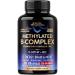 Vitamin B Complex Methylated - B-Complex with Methylfolate & B12 - Bioavailable for Men & Women - 9-in-1 Methylated Multivitamin - Energy Brain & Mood - Vegan - Made in USA - 120 Capsules One/Day