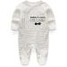 MAMIMAKA Baby Rompers Pajamas Cotton Jumpsuit | 9-12 Months | Long Sleeve Footed Bodysuits | Set of 3 - Buy Online on GoSupps.com