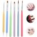 DOITOOL 2 Sets Nail Pen Manicure Art Brushes Cosmetology Supplies Nail Dotting Tool Kit Gel Nail Supplies Nail Supplies Kit Nail Gel Nail Art Accessories Lotus Wood Cosmetic - Buy Online on GoSupps.com