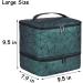 RZMAYIS Nail Polish Carrying Case Bag Green Double-Layer Storage for 30 Bottles and Nail Dryer - Buy Online on GoSupps.com