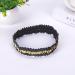 Hairband Elastic Stretch | Hair Bands Fashion | Sequin Headband Elastic | Women's Headbands - Stylish for Teens Girls and Women - Hair Accessories for Volleyball Basketball and Sports Teams Black Gold - Buy Online on GoSupps.com
