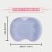 Shower Foot Scrubber with Non-Slip Suction Cups - Pure Foot Care Massage & Smoothness | DE Blue - Buy Online on GoSupps.com