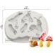 2PCS Mushroom and Snails Silicone Molds - Fondant, Chocolate, Candy, Cake Decoration Tools - Buy Online on GoSupps.com