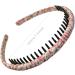 scicent Hair Band 2 Pieces Headband with Teeth Non-Slip Hairbands Fabric Covered Headbands Hair Accessories for Girls and Women (Beige+Print) 13 5871013 - Buy Online on GoSupps.com