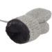 Cute Fox Knitting Toddler Winter Gloves | Full Finger | Thermal Plush Lining | 1-3 Yrs | Bear/Grey - Buy Online on GoSupps.com