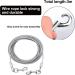 Intestinal Piral Peg with Dog Leash - 15 Inch Stakes for Small to Medium Dogs | 3M Tie-Out Linen & Stainless Steel Floor Anchor for Courtyard & Camping - Buy Online on GoSupps.com