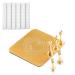 lootaan Nail Holder for Painting Nails Heart Nail Stand for Press ons / Nail Display / Nail Practice with Reusable Adhesive Putty Nail Tech Must Haves Nail Supplies (Gold)