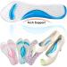 Bellcon Gel High Heel Insoles for Women - 3 Pairs Arch Support Shoe Inserts for Sandals - Pink, Blue, Polka-dot - Buy Online on GoSupps.com