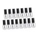 Vaguelly Lot De 25 Flacons Vides De Vernis Ongles 5ml En Verre Bouchon Aluminium lectrolytique R utilisables Pour Professionnels Et Particuliers Accessoires Nail Art Pour Gel Ongles